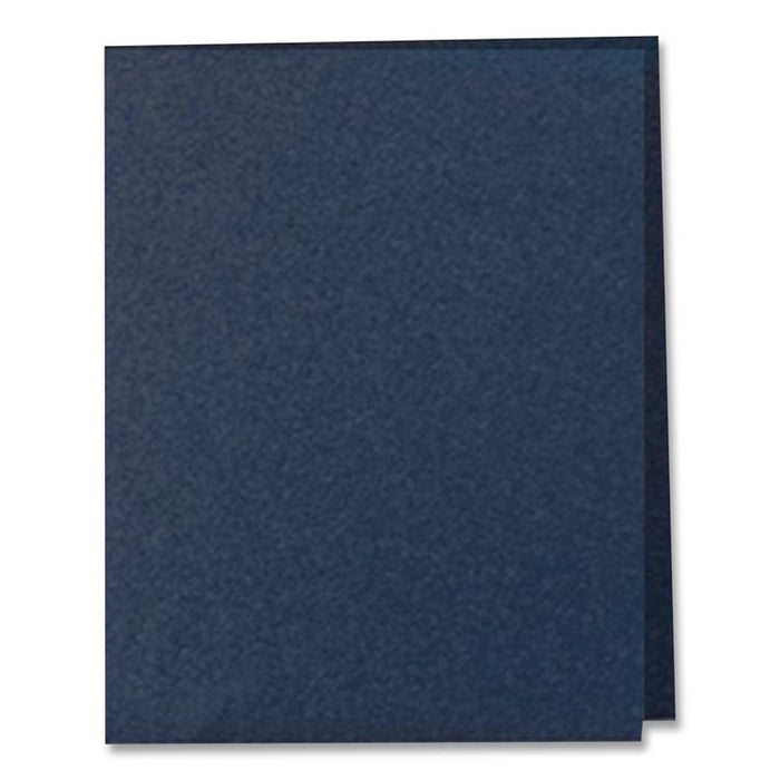 Earthwise by Oxford 100% Recycled Twin-Pocket Folder, Accommodates (100) 11 x 8.5 Sheets, Blue, 10/Pack