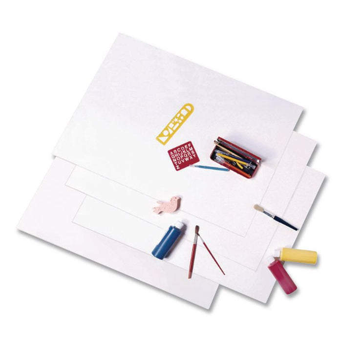Super Value Posterboard, 22 x 28, White, 50/Carton