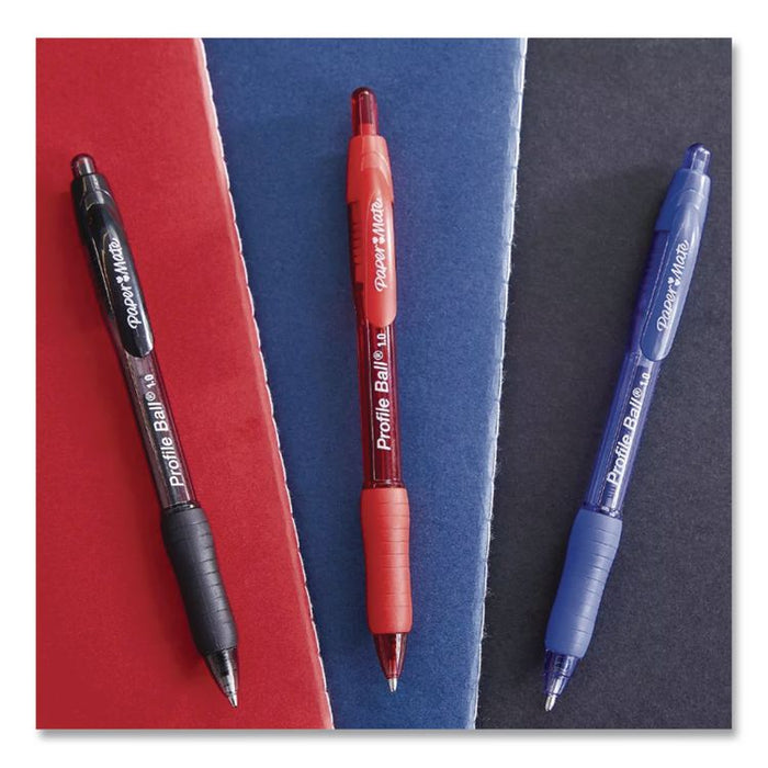 Profile Gel Pen, Retractable, Medium 0.7 mm, Assorted Ink and Barrel Colors, 8/Pack