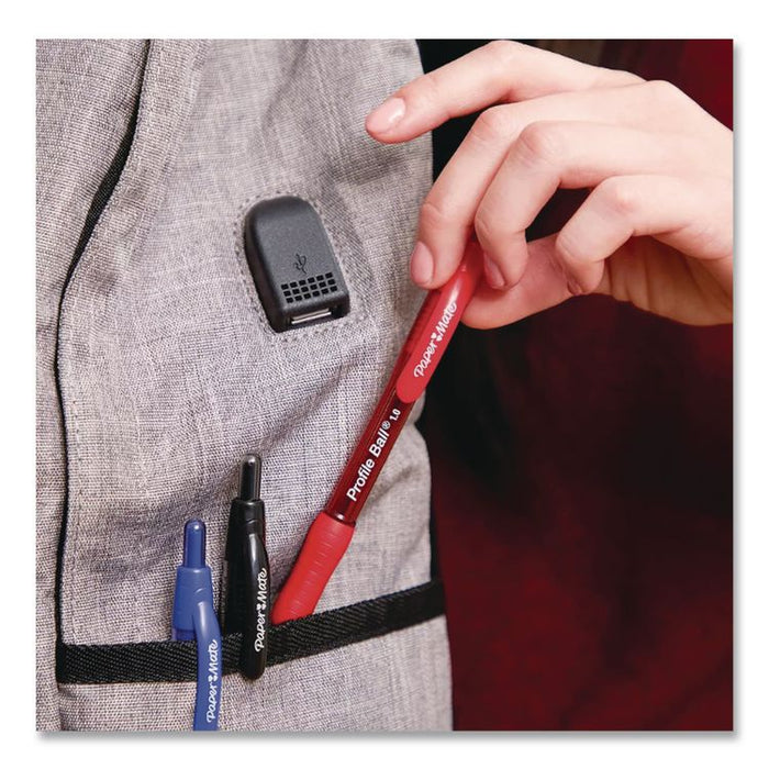 Profile Gel Pen, Retractable, Medium 0.7 mm, Assorted Ink and Barrel Colors, 8/Pack