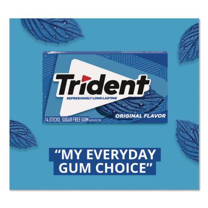 Sugar-Free Gum, Original Mint, 14 Sticks/Pack, 12 Pack/Box