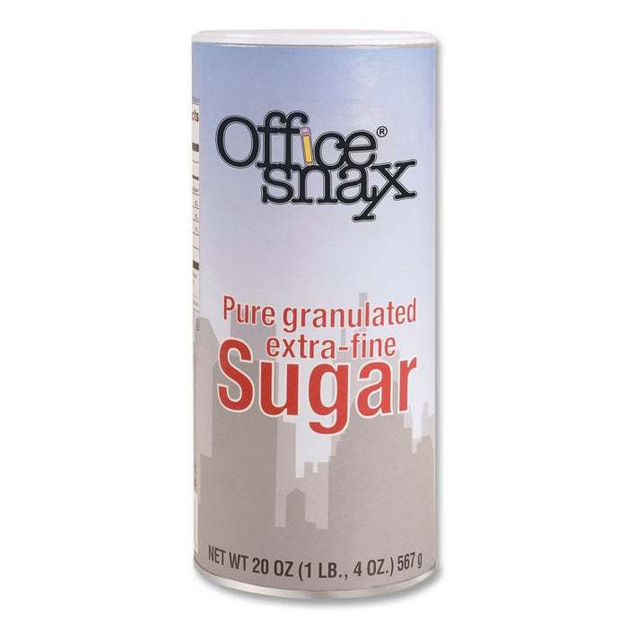 Sugar Canister, 20 oz Reclosable Canister, 24/Carton