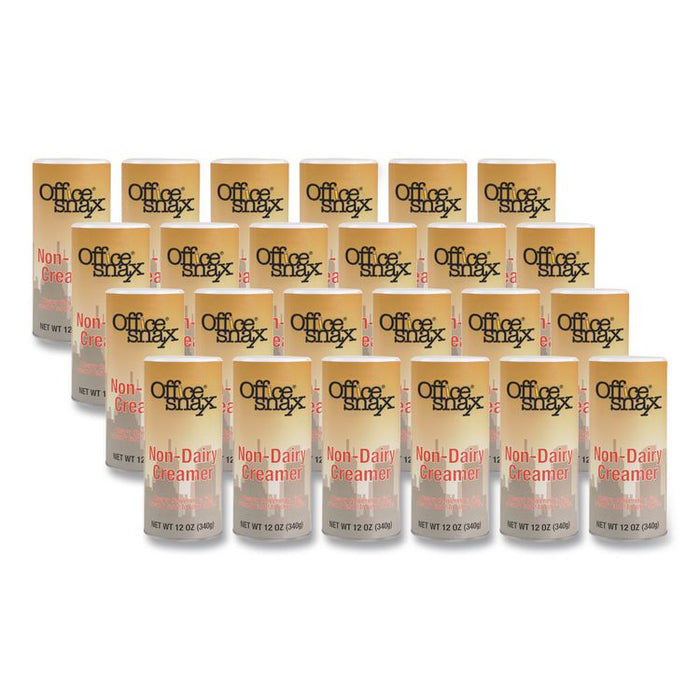 Powdered Non-Dairy Creamer, Regular, 12 oz Canister, 24/Carton