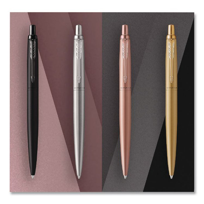Jotter XL Ballpoint Pen, Retractable, Medium Point, Blue Ink, Black Barrel