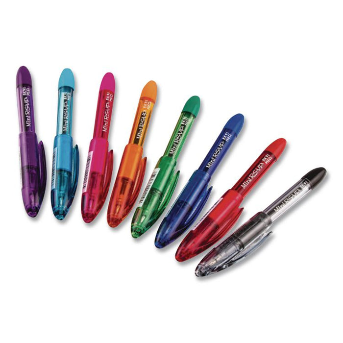 Mini R.S.V.P. Ballpoint Pen, Stick, Medium 1 mm, Assorted Ink and Barrel Colors, 8/Pack