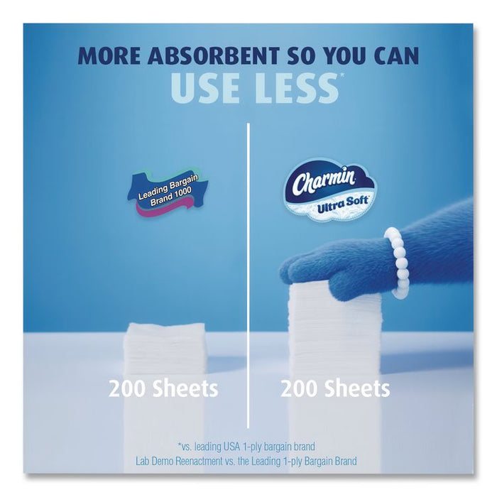 Ultra Soft Bathroom Tissue, Mega Roll, Septic Safe, 2-Ply, White, 208 Sheets/Roll, 12 Rolls/Pack
