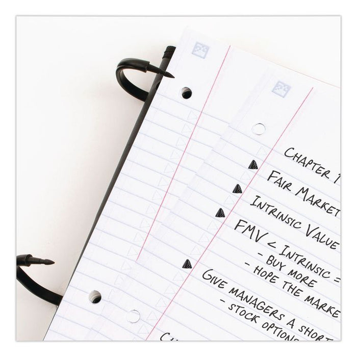 FLEX Notebinder, 1" TechLock Rings, 3-Subject, Medium/College Rule, Randomly Assorted Cover Colors, (120) 11 x 8.5 Sheets