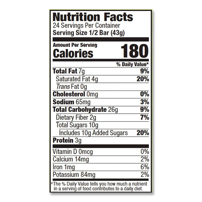 Oatmeal Bars, Maple Pecan, 3 oz Individually Wrapped, 12/Box