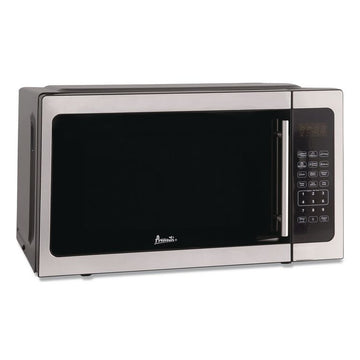 1.5 cu ft Countertop Microwave, 1,000 W, Stainless Steel/Black