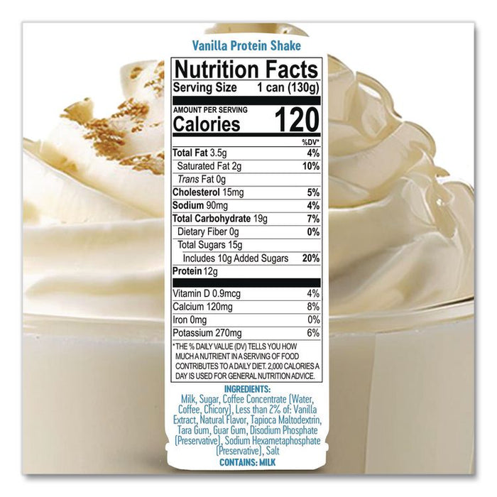 Vanilla Protein Shake Pod, 8.1 oz, Single Serve Pods for ColdSnap Machine, 12/Carton