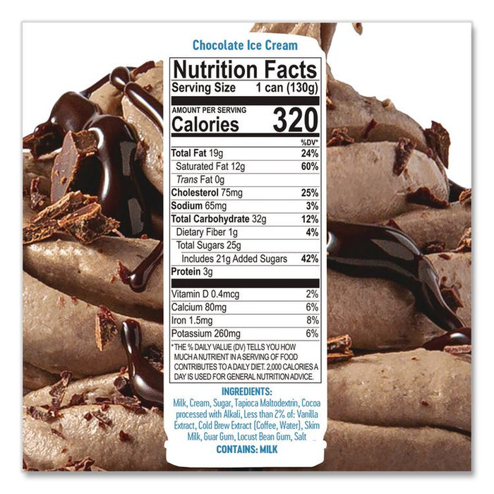 Ice Cream Pod, Chocolate, 5.2 oz Single Serve Pod for ColdSnap Machine, 12/Carton