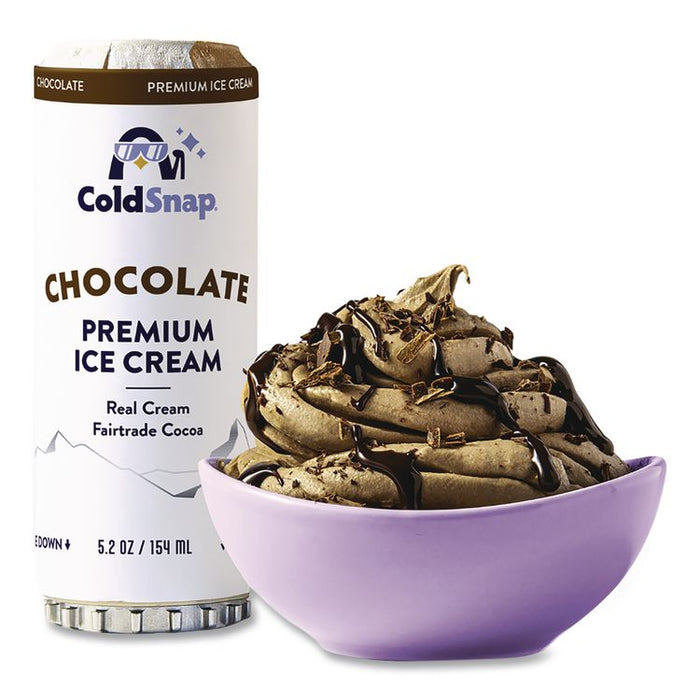 Ice Cream Pod, Chocolate, 5.2 oz Single Serve Pod for ColdSnap Machine, 12/Carton