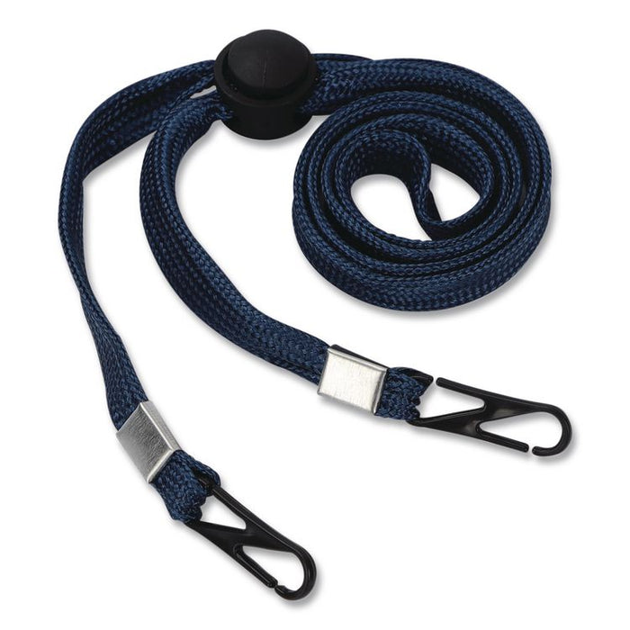 Face Mask Lanyard, Plastic Fastener, 30" Long, Navy