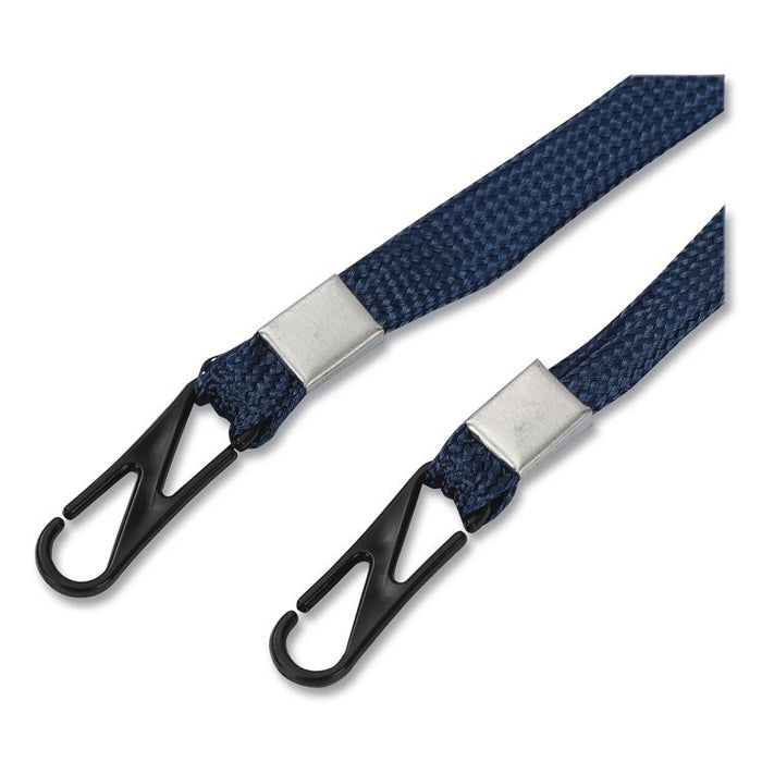 Face Mask Lanyard, Plastic Fastener, 30" Long, Navy