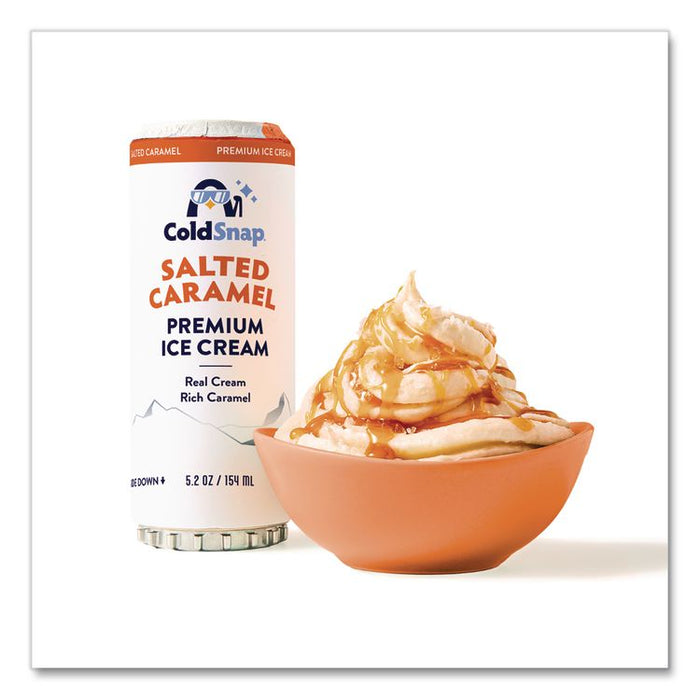 Ice Cream Pod, Salted Caramel, 5.2 oz Single Serve Pod for ColdSnap Machine, 12/Carton