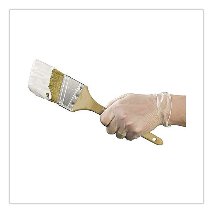 Industrial Vinyl Gloves, Powder-Free, Medium, 3 mil Thick, 9.5" Long, Clear, 100/Box