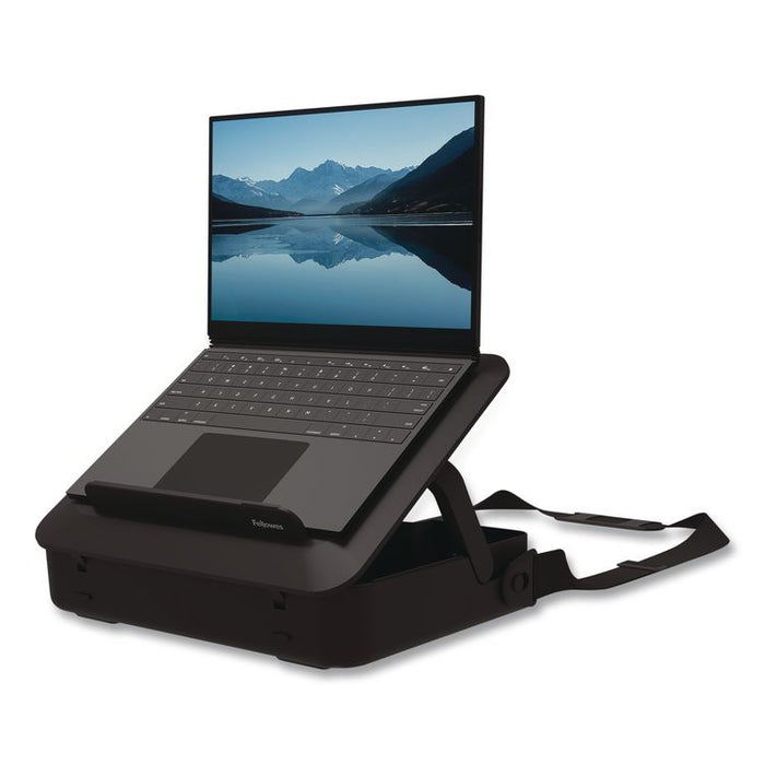 Breyta Briefcase, Fits Devices Up to 14", Plastic, 15.11 x 12 x 3.5, Black