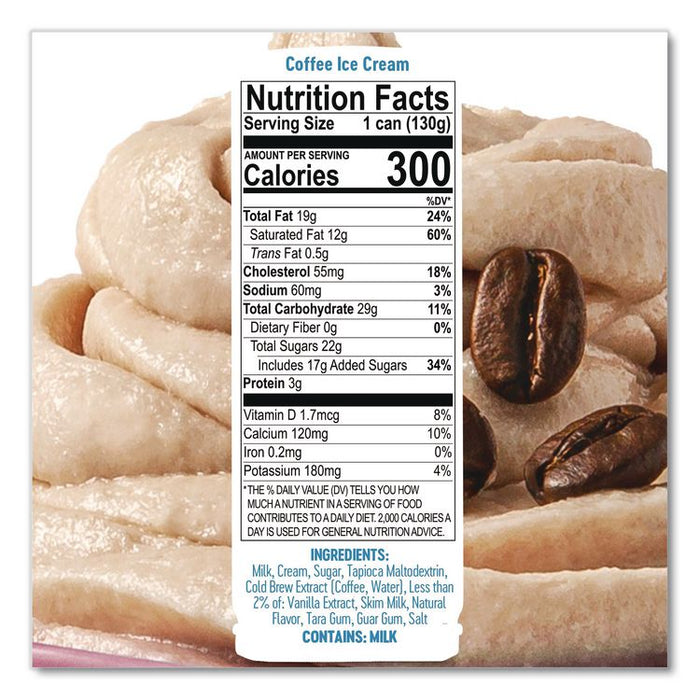 Ice Cream Pod, Coffee, 5.2 oz Single Serve Pod for ColdSnap Machine, 12/Carton