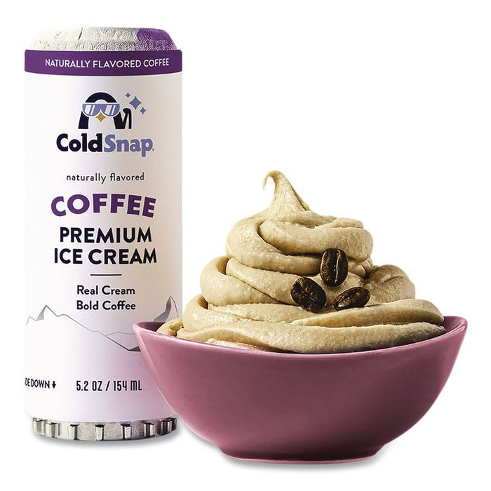 Ice Cream Pod, Coffee, 5.2 oz Single Serve Pod for ColdSnap Machine, 12/Carton