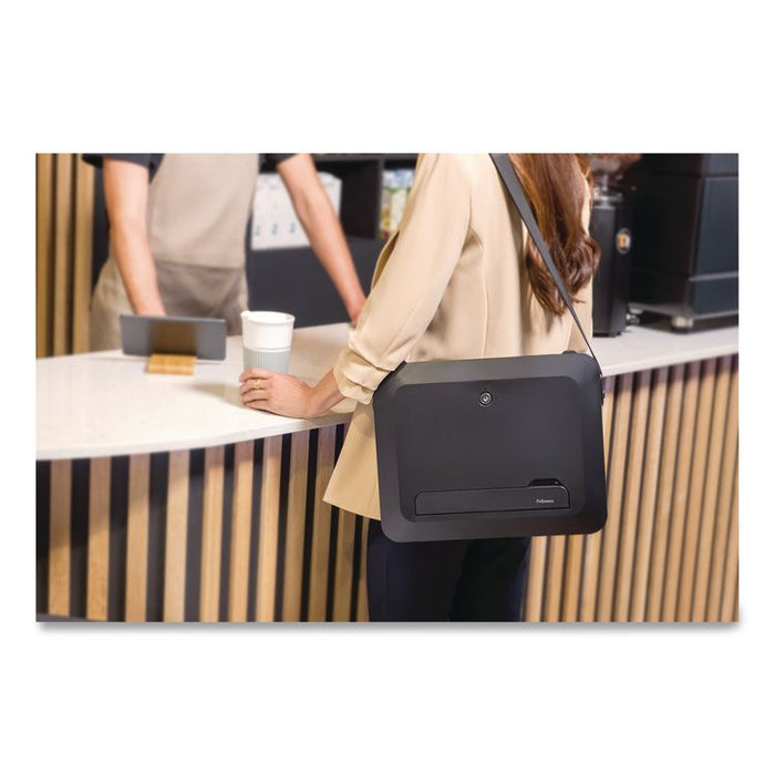 Breyta Briefcase, Fits Devices Up to 14", Plastic, 15.11 x 12 x 3.5, Black