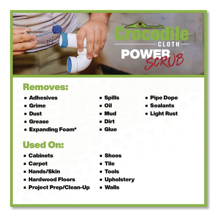 PowerSCRUB Cleaning Cloths, 10 x 15, White, 80/Pack