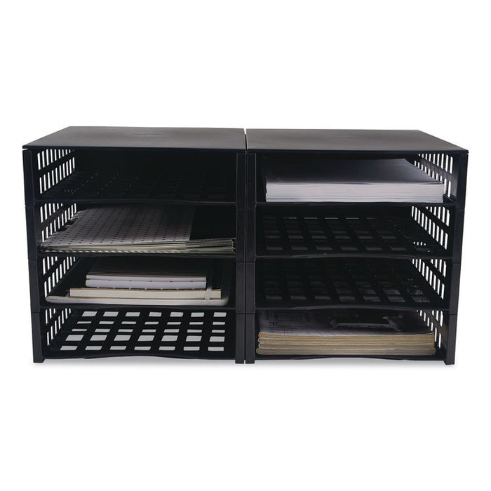 Literature Organizer, 8 Sections, 21 x 12.25, Black