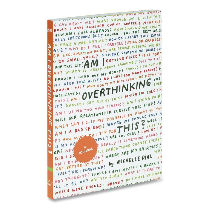 Guided Journal: Am I Overthinking This? by Michelle Rial, Multicolor Cover, (64) 7 x 5 Sheets