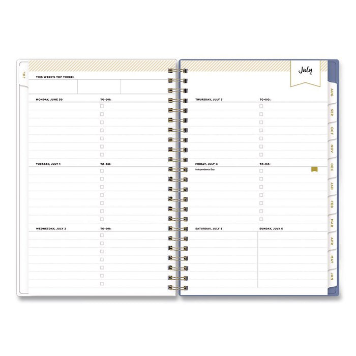Day Designer Climbing Floral Blush Create-Your-Own Cover Weekly/Monthly Planner, 8 x 5, 12-Month: July 2025 to June 2026
