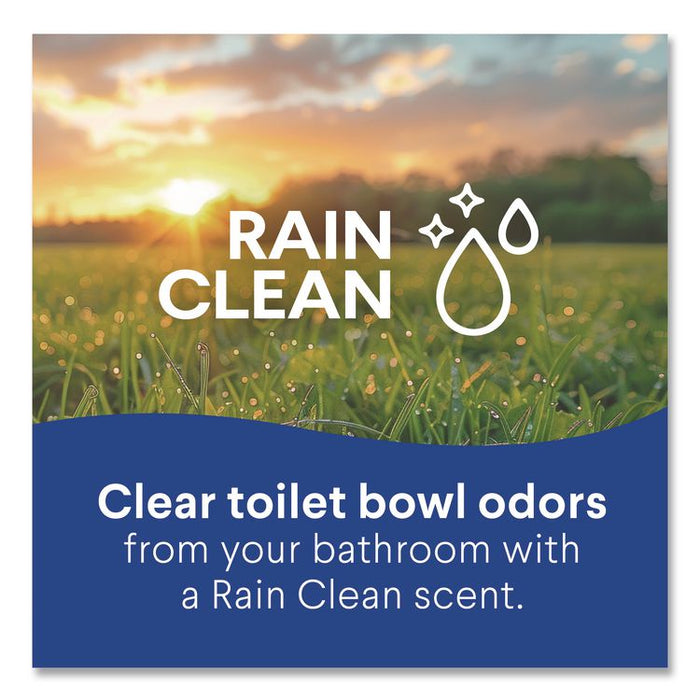 Disinfecting Toilet Bowl Cleaner with Bleach, Rain Clean Scent, 24 oz Bottle, 2/Pack, 6 Packs/Carton