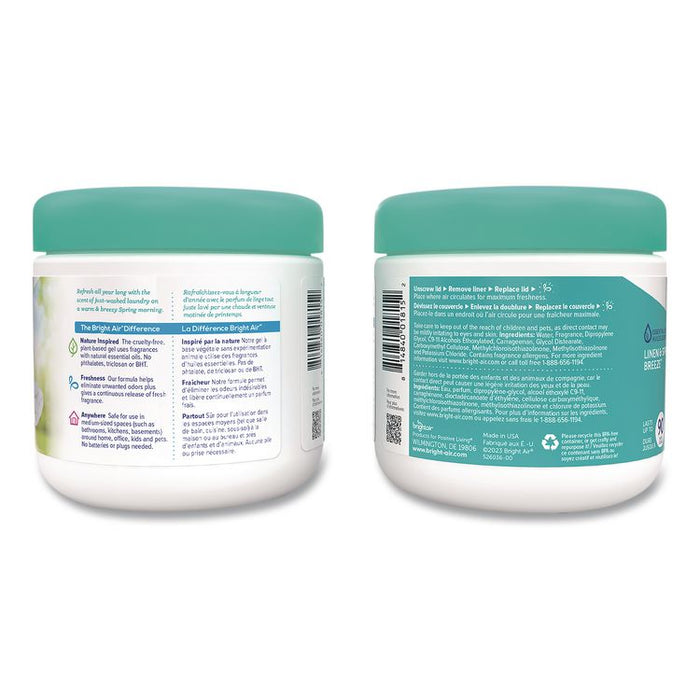 Super Odor Eliminator, Linen and Spring Breeze, 14 oz Jar, 6/Carton