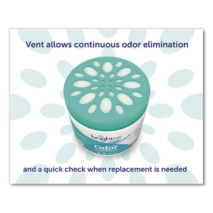 Super Odor Eliminator, Linen and Spring Breeze, 14 oz Jar, 6/Carton