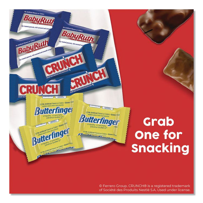 Baby Ruth, Butterfinger, Crunch Minis Party Pack, 90 Pieces, 32.4 oz Bag