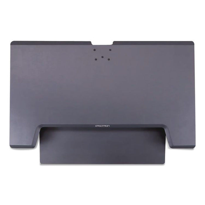 WorkFit-TL Adjustable Standing Desk Converter, 37.5" x 27" x 5" to 20", Dark Gray/Black