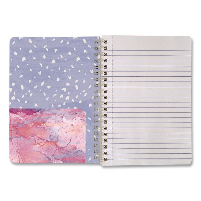 Silver Lining Hardcover Journal, Medium/College Rule, Randomly Assorted Cover Designs and Colors, (80) 7 x 5 Sheets