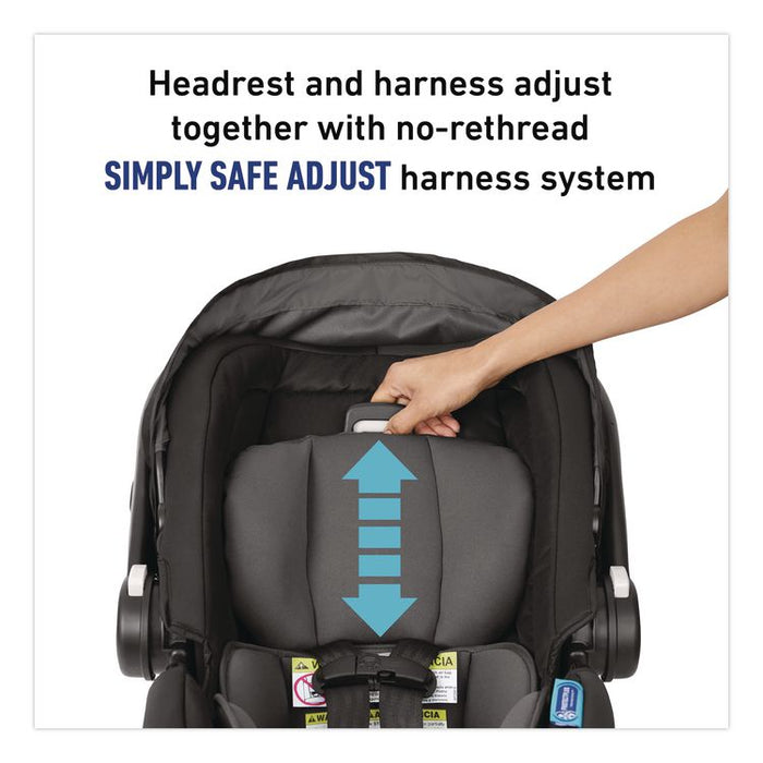 SnugRide SnugFit 35 ICS Car Seat, Supports Up to 35 lbs, 17.6 x 28 x 29.41, Gotham