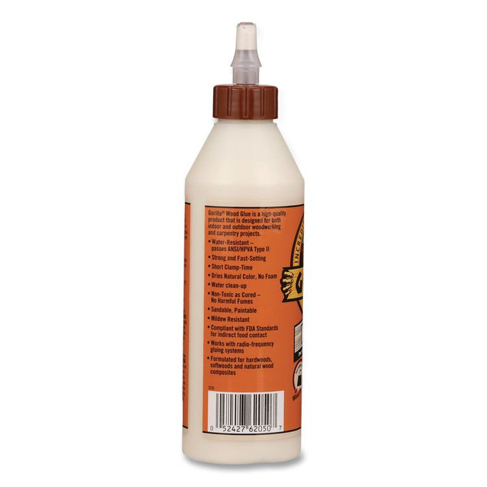 Wood Glue, 18 oz, Dries Light Tan