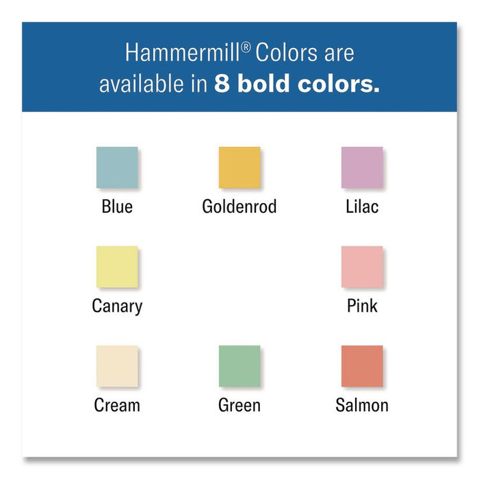 Colors Print Paper, 24 lb Bond Weight, 8.5 x 11, Canary, 500/Ream