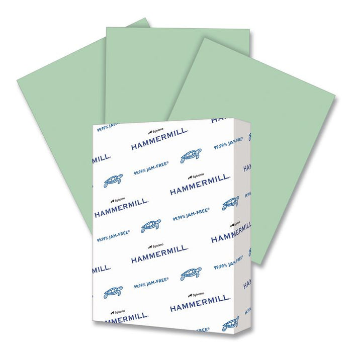 Colors Print Paper, 24 lb Bond Weight, 8.5 x 11, Green, 500/Ream