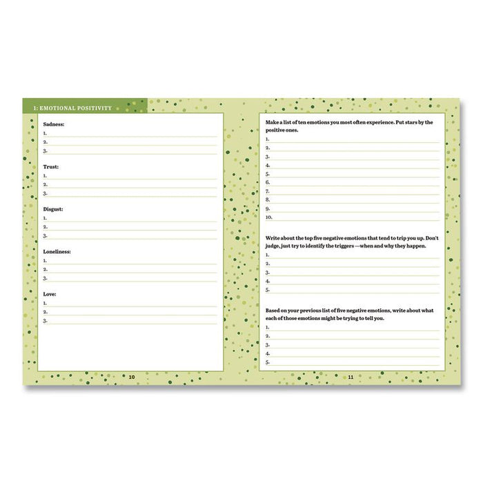 Guided Journal: 3-Minute Positivity - Transform Your Life by Changing Your Thoughts, Blue Cover, (96) 8 x 6 Sheets
