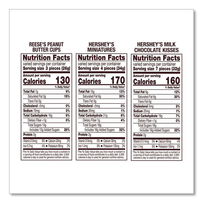 Hershey's and Reese's Miniatures Assorted Chocolate Candy Party Pack, 32.9 oz Bag