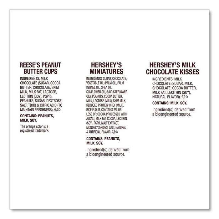 Hershey's and Reese's Miniatures Assorted Chocolate Candy Party Pack, 32.9 oz Bag