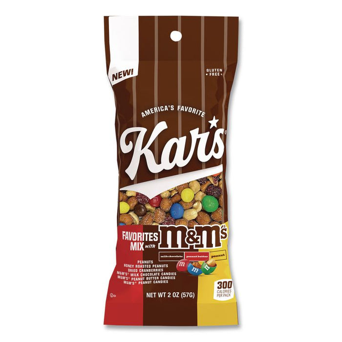 Trail Mix, M and M's Favorites Mix, 2 oz Packet, 12/Box