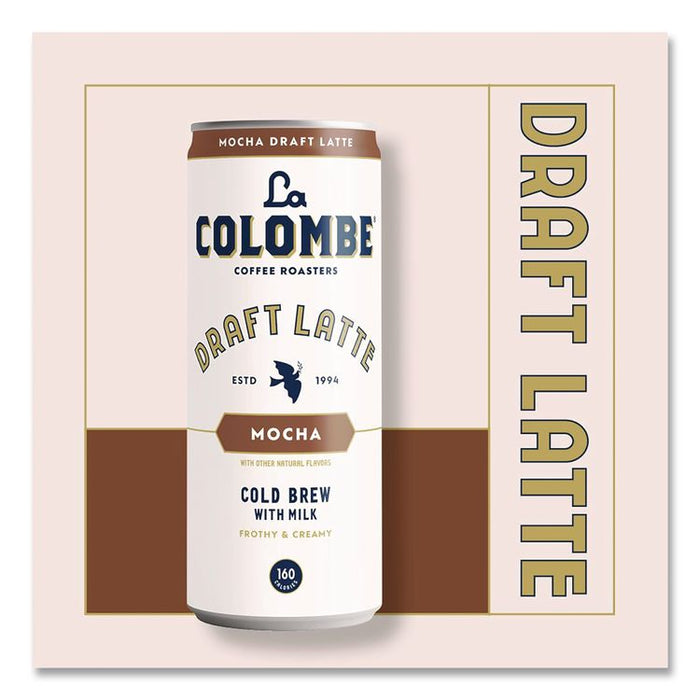 Draft Latte Cold Brew, Mocha Latte, 11 oz Can, 12/Carton