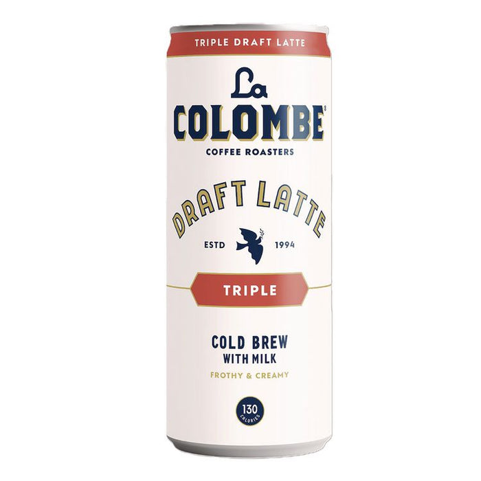 Draft Latte Cold Brew, Triple Shot Espresso Latte, 11 oz Can, 12/Carton