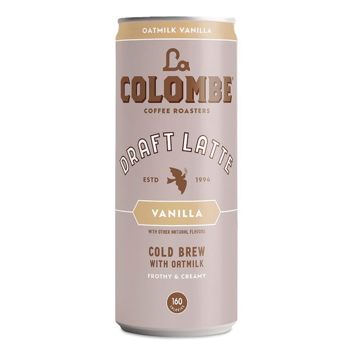Draft Latte Cold Brew, Vanilla Latte with Oat Milk, 11 oz Can, 12/Carton