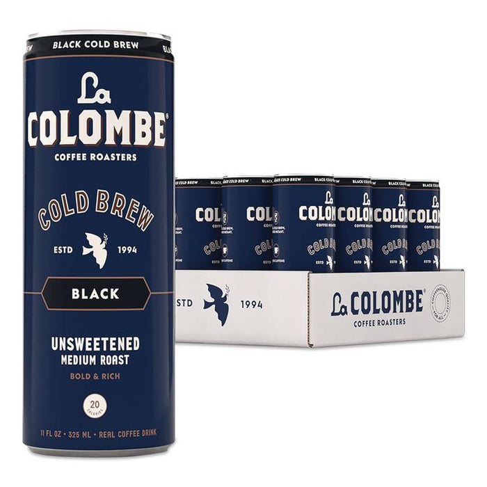 Cold Brew Coffee, Black, 11 oz Can, 12/Carton