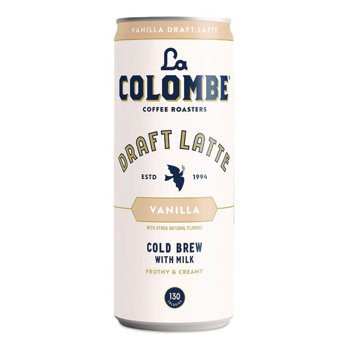 Draft Latte Cold Brew, Vanilla Latte, 11 oz Can, 12/Carton