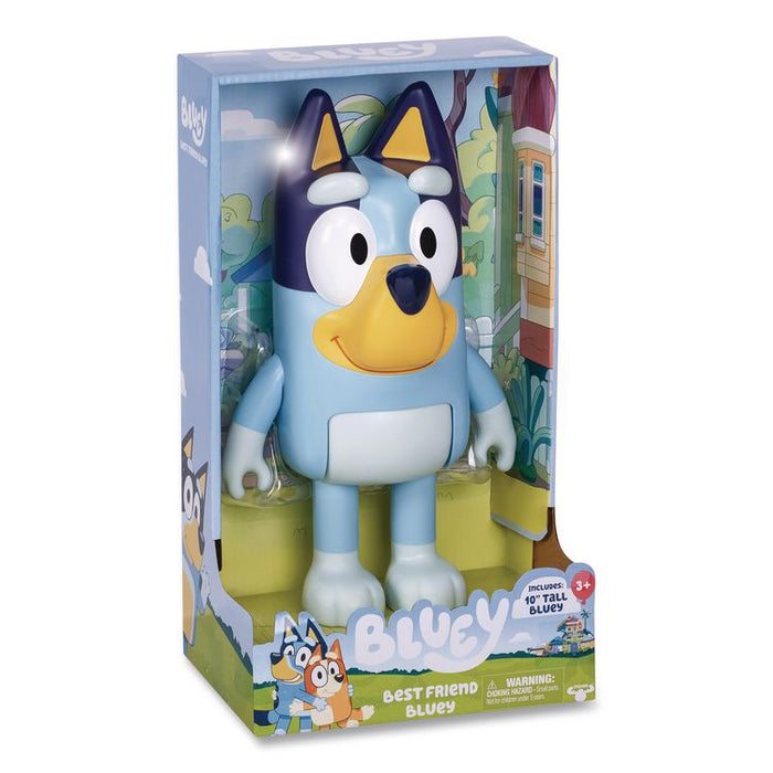 Series 10 My Best Friend Bluey Plastic 10" Figure, Ages 3 and Up
