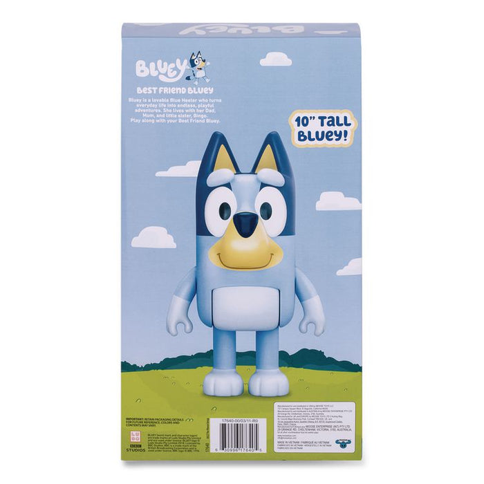 Series 10 My Best Friend Bluey Plastic 10" Figure, Ages 3 and Up
