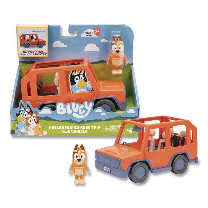 Series 11: Heeler Family Road Trip 4WD Vehicle, Ages 3 and Up, 2 Pieces